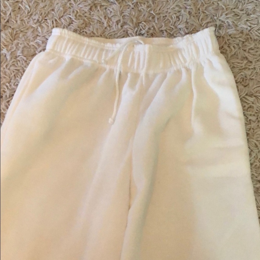 White sweatpants oversized jogger - Picture 4 of 5